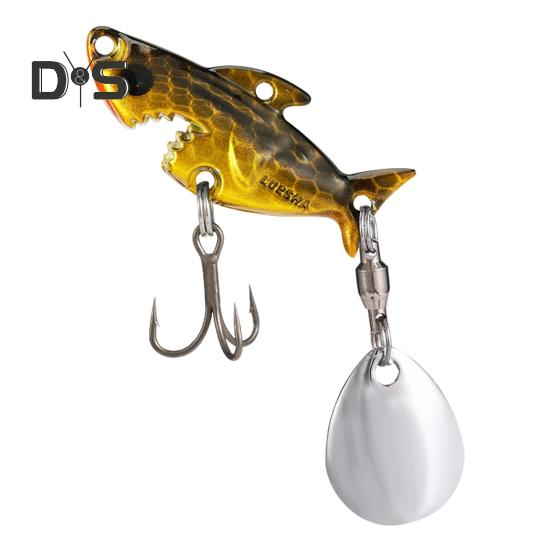 3.8CM/10G Металлическая приманка для ловли акулы с тройными крючками Spinner Sequin, искусственная жесткая приманка для дальнего заброса, ловля пресноводной соленой форели и окуня