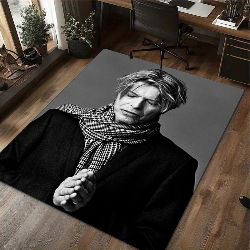 David Bowie Carpet Office Decorative Carpet For Living Room Bedroom Door Mat Floor Rug Computer Chair Area Rug perfect holiday gift