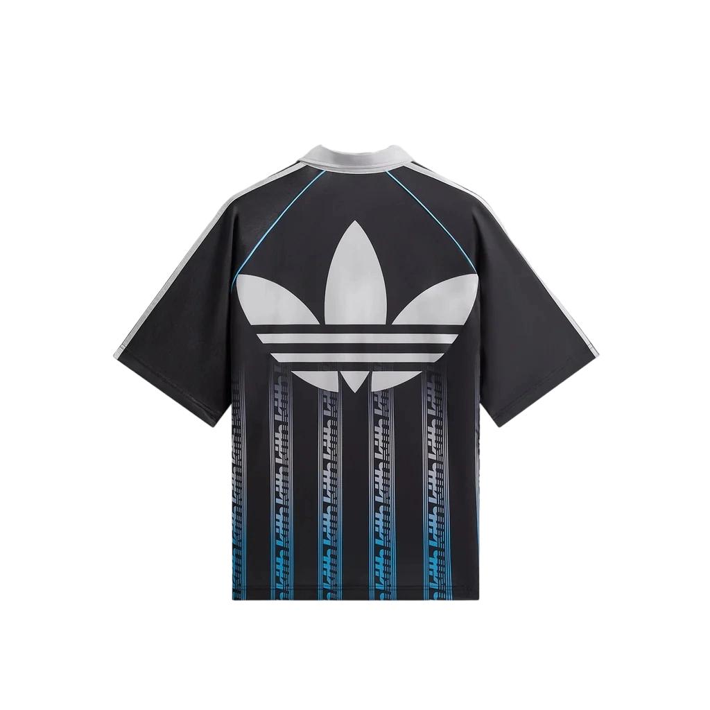 Kith X Месси Для Adidas Печатная Футболка Черная Мужские Топы ADKU4248