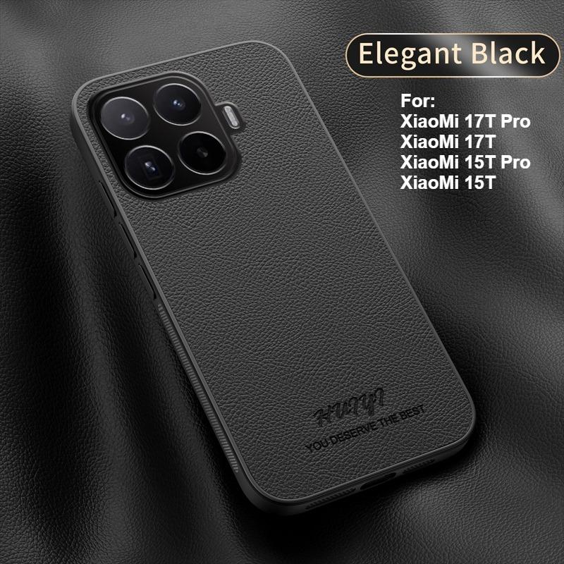 Для XiaoMi 17T 15T Pro Чехол Высококачественная Однотонная Кожаная Магнитная Полностью Закрывающая Ультратонкая Крышка Для XiaoMi 17t Pro Ударопрочный Бампер Funda