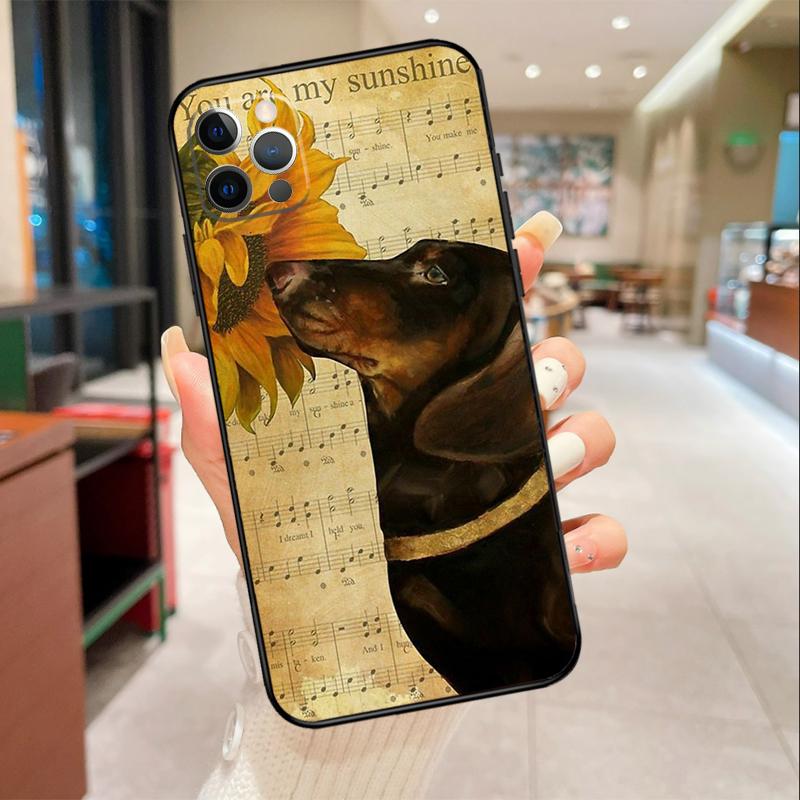 Чехол для телефона с изображением таксы для iPhone 17 Air 16 15 13 11 12 14 Pro Max mini 15 16 Plus 16e Защитная крышка