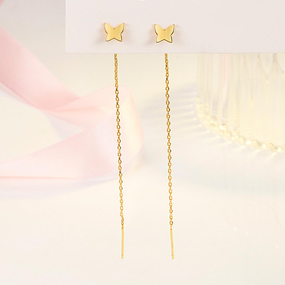 Romantic, Elegant, Cute, Light Dance Butterfly Earrings, Superfairy Temperament Butterfly Earrings, Long Earrings.