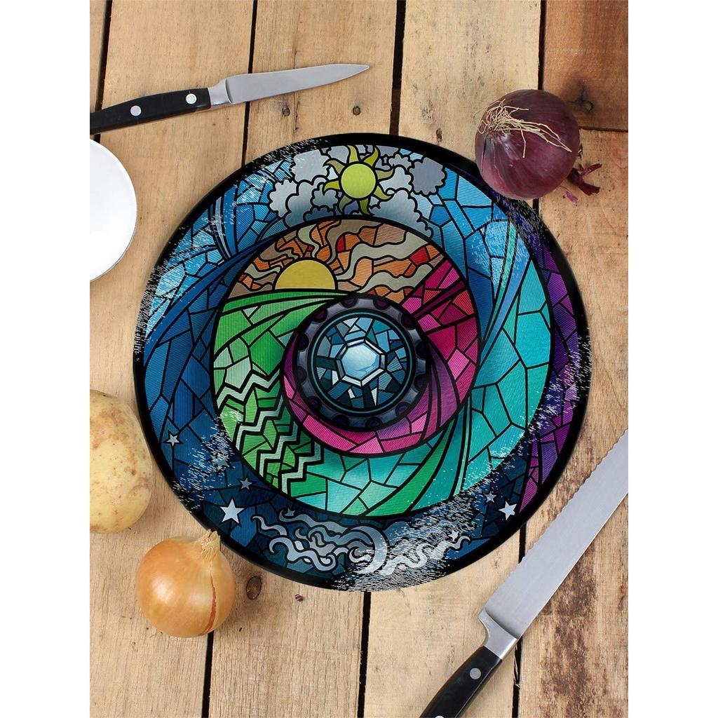 Grindstore Витражный спектроскоп Стеклянная разделочная доска