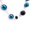 Les Trésors De Lily [K3265] - Long Necklace 'Scarlett' Blue Black