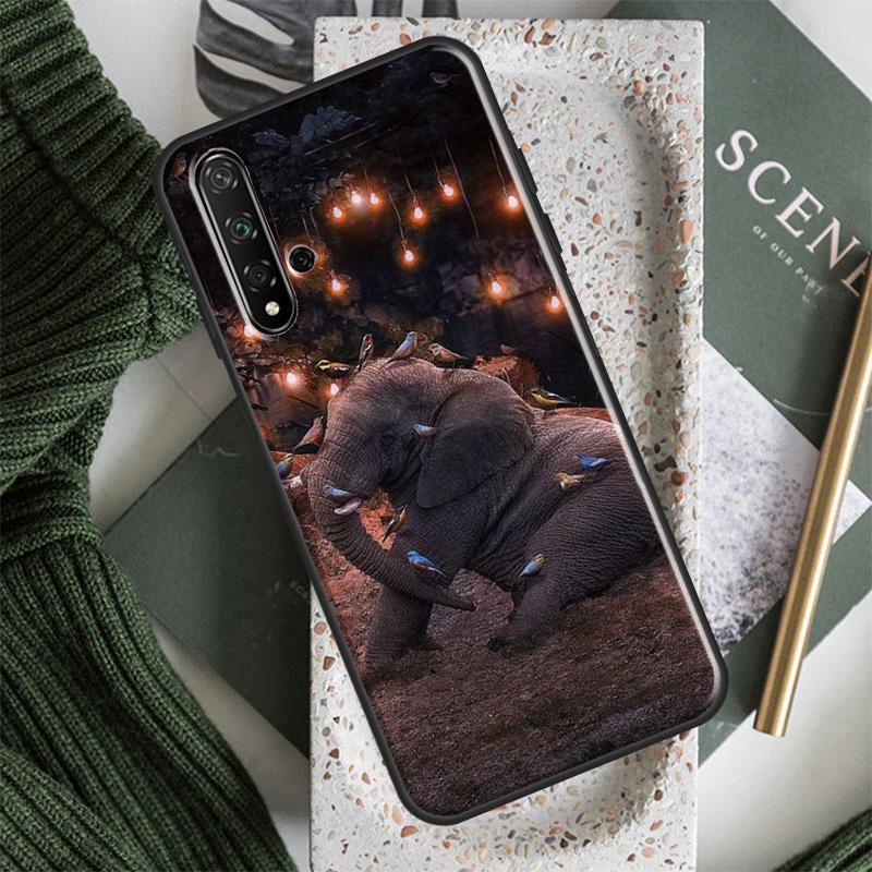 Индийское животное Слон Для Huawei Nova 10 9 SE 5T 12s 12i 11i Y91 Y90 Y60 Y70 Y72 Y61 P60 Pro P20 P40 P30 Lite Чехол