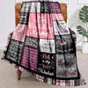 Happy Birthday Customize Your Name Blanket Warm Comfortable Soft Blanket For Chair Office Sofa Bed Sofa Office Camping Suitable For Gifting Relatives