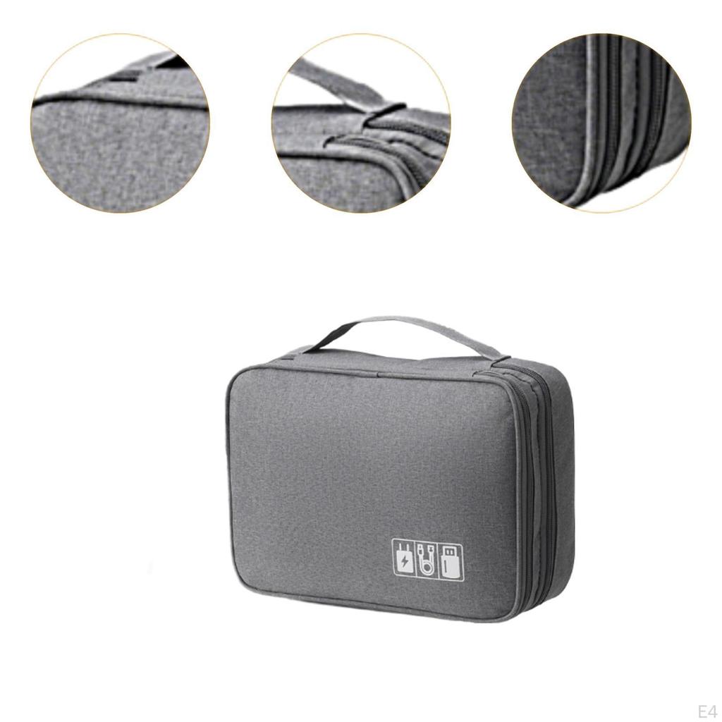 Power Bank Case Data Cable Storage Bag Waterproof Hard Shell Headphone Electronic