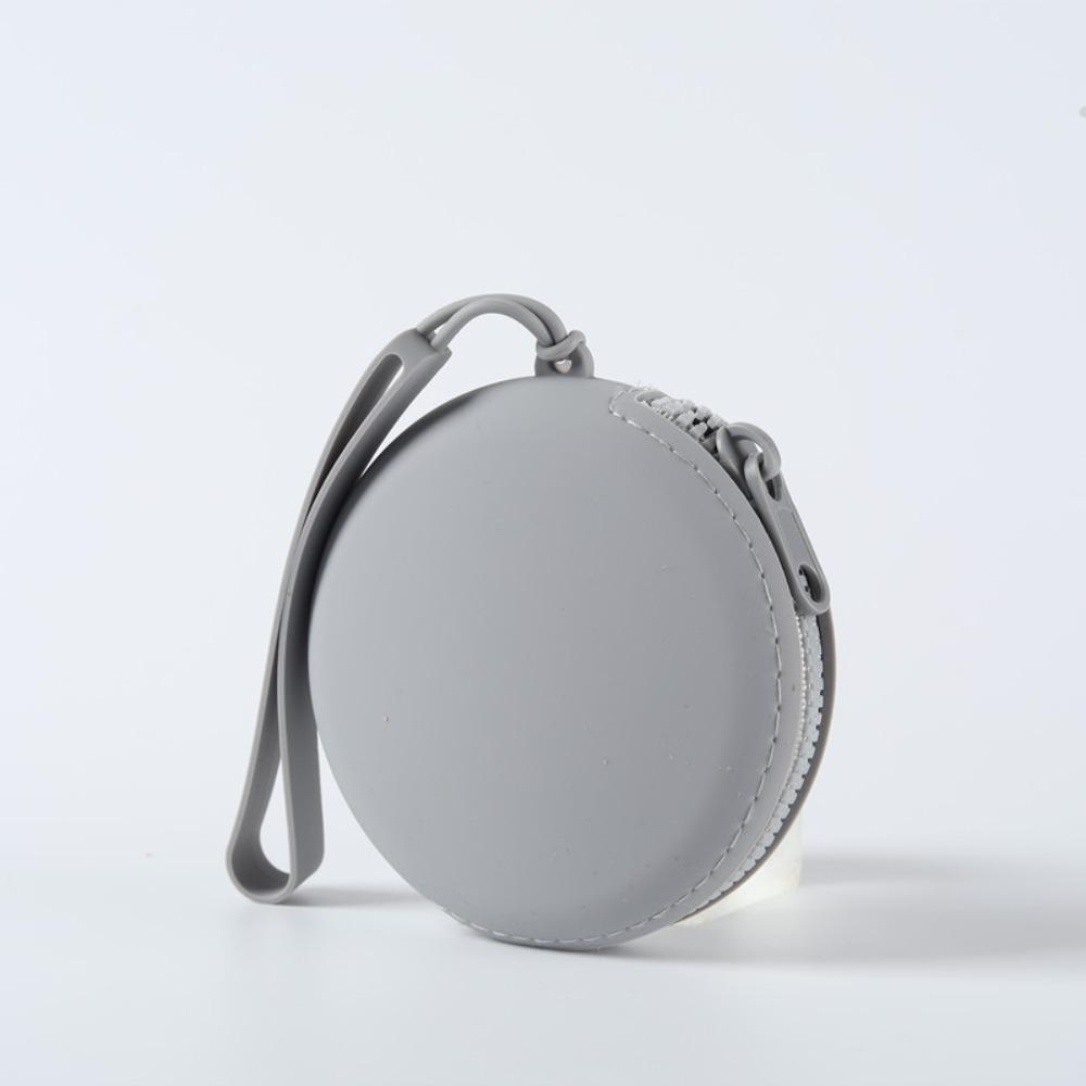 Дорожная сумка на молнии, силиконовая косметичка, переносной кошелек для монет для женщин и девочек