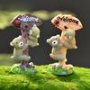 1pc Resin Bear Signs for Fairy Garden/Moss Terrarium Micro Landscape Decoration