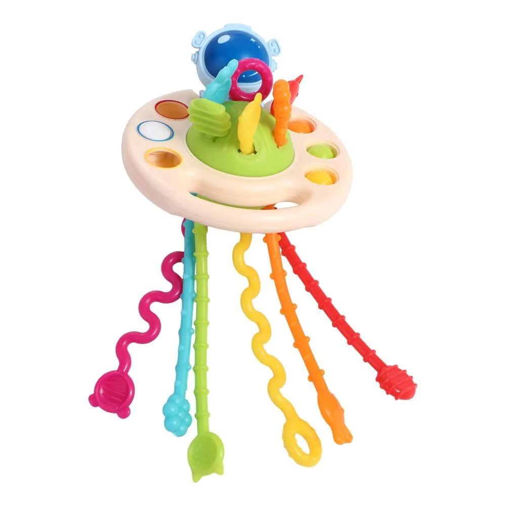 1 шт., развивающая игрушка для детей, симпатичная игрушка НЛО Монтессори, прочная детская игрушка