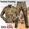 Camouflage Military Uniform Soft Shell Waterproof Hunting Suit Combat Uniform Tactical Jacket + Pants Camping Hiking