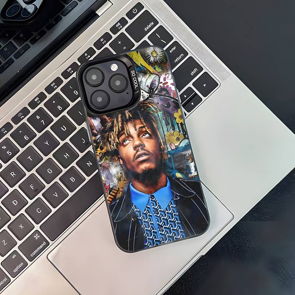 Rapper 999 J-Juice W-WRLD Phone Case For iPhone 17,16,15,14,13,12,11,Pro,Max,Plus,Black Matte Shockproof Cover