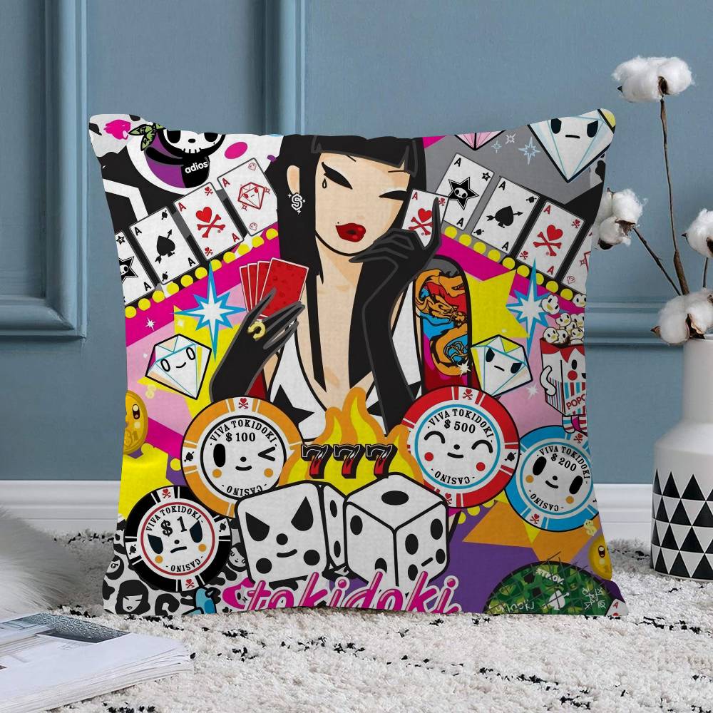 Cartoon Art Kawaii townTokidokiinside Pillow Anime Pillow Sofa Bed Head Pillow Cover Cushion Cover Fashion