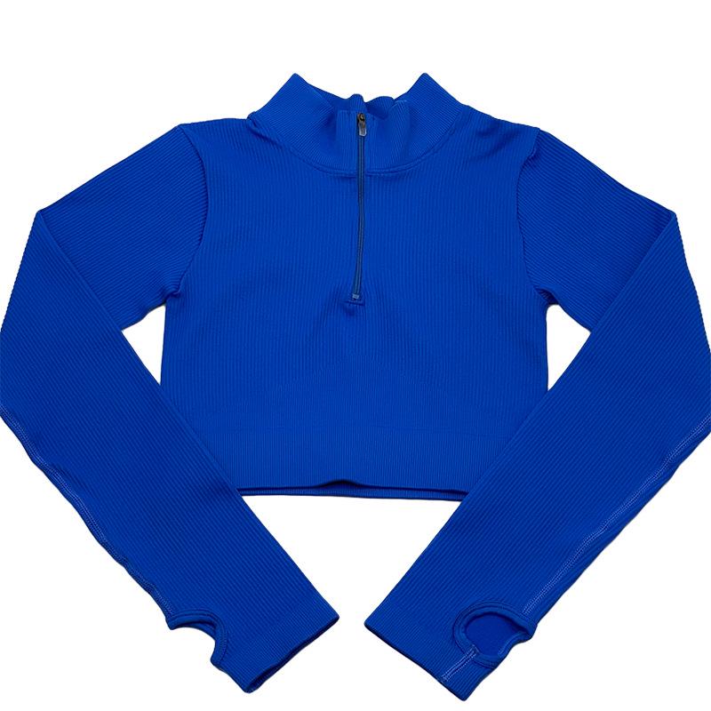 Женский бесшовный костюм для йоги с высокой талией — впитывающий пот, приподнимающий бедра, облегающий, с длинным рукавом, для фитнеса.