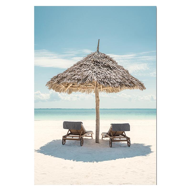 Bridge Leaves Turtle Seagull Wall Art Print Painting Beach Sea Ocean Canvas Poster Vibrant Summer Picture Nordic Home Decoration