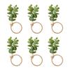 6/12Pcs  Rustics Leaf Napkin Buckle Simple Elegant Napkin Buckle Home Dinner Table Decors for Christmas Weddings Party