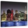Canvas Print Colourful City At Night