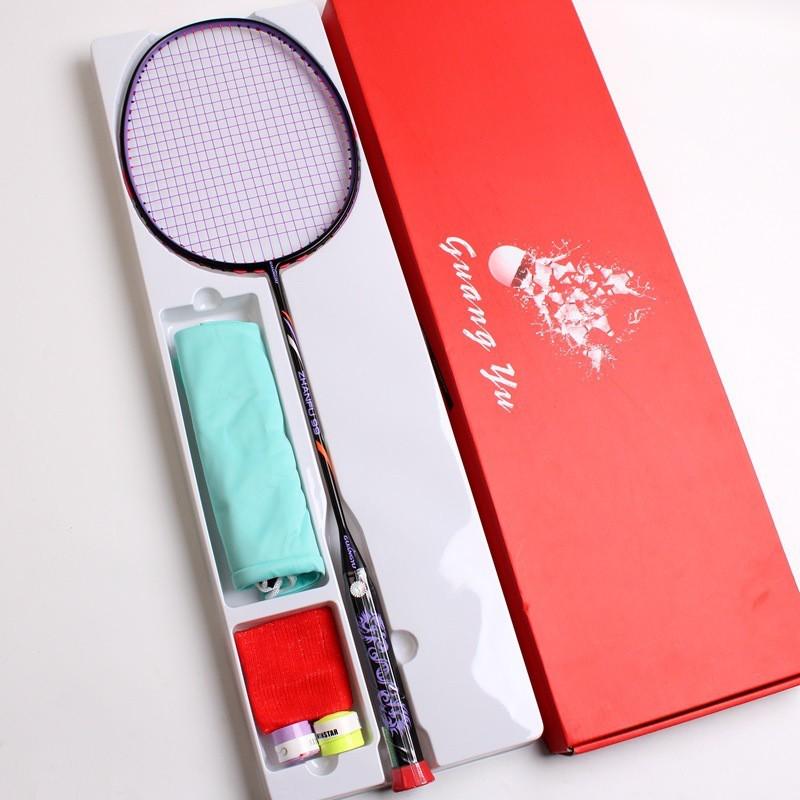 Full Carbon Fiber Badminton Racket 10U Lightweight Training Racquet Beginners Adults Unisex