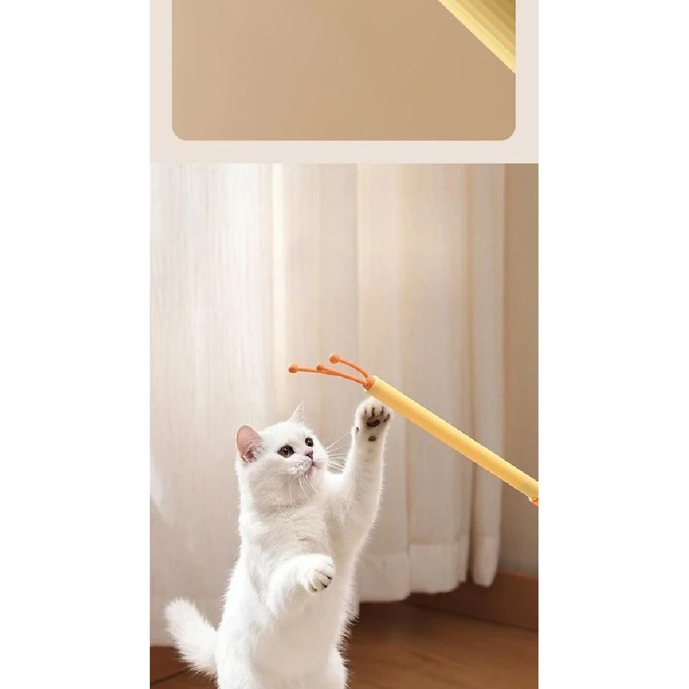 Pet Itching and Scratching Scalable Double sided Massager Cat Teasing Stick Cat Itching 2-in-1 Scratching and Scratching