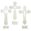 10 шт. Деревянные кресты Подсвечник-подставка Проекция Распятие Иисуса Христианское Крещение Центральные элементы стола Декор для Первого причастия