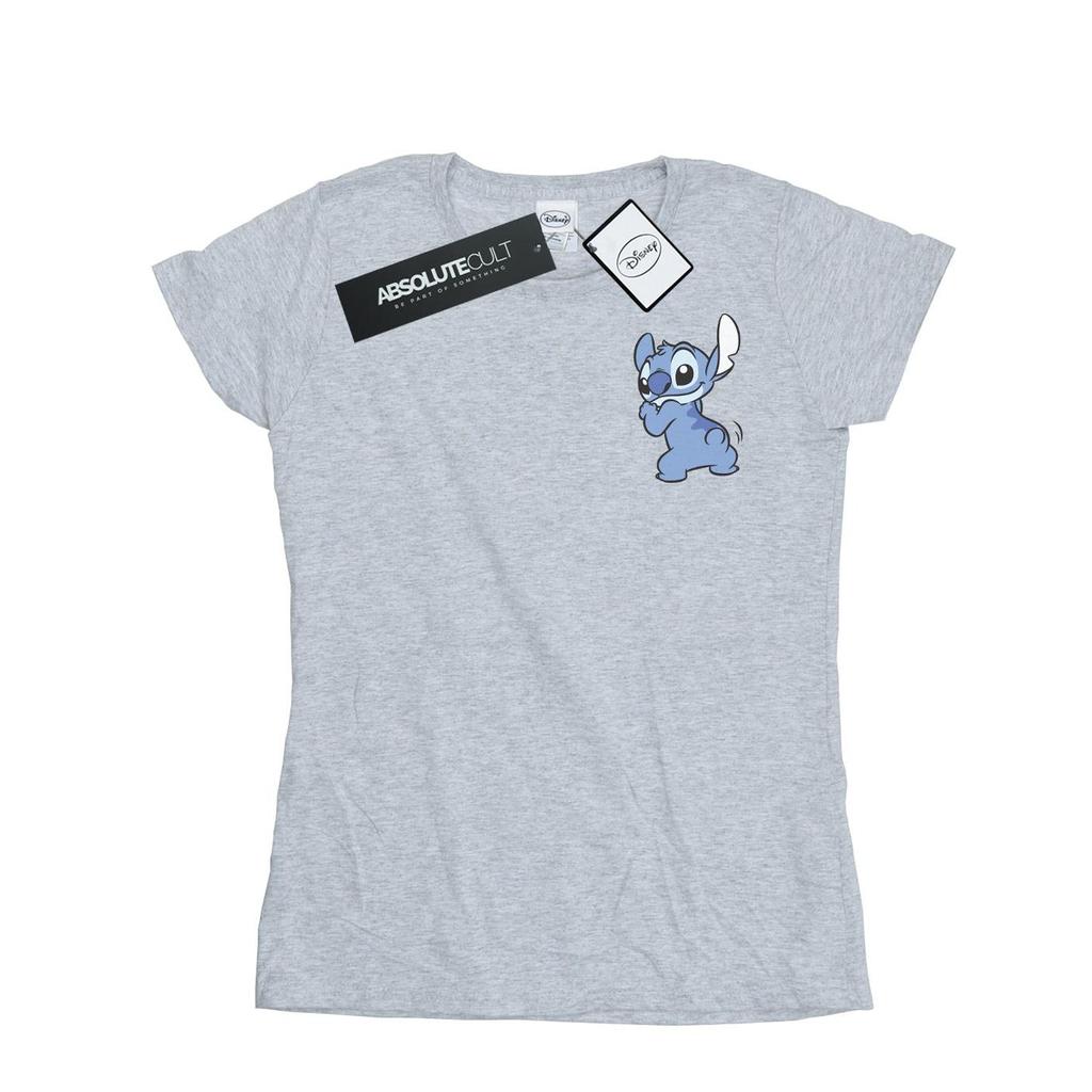 Disney Womens/Ladies Lilo And Stitch Stitch Backside Breast Print Cotton T-Shirt