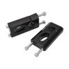 1 Pair Handlebar Mount Clamp Riser 78in Aluminum Black Coating Handlebar Lift Clip for Motorcycle