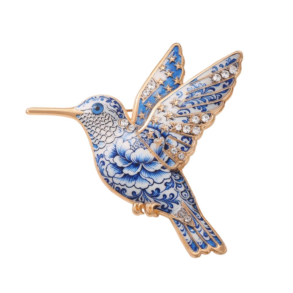 Classic Chinese Ceramic Lapel Pin Chinese-style Jingdezhen Style Jewelry Football Match