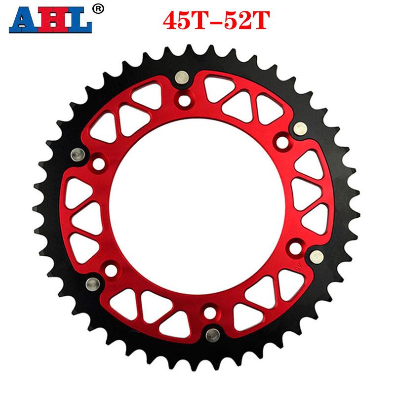 Motorcycle 45T - 52T Rear Sprocket For HONDA CRF450R CR500R XR400R XR250R XR650R CREF450X CRE250R CRE125R CRE F 250 R CRE450R