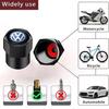 VEMZG1 Car Tire Wheel Valve Caps Cover Suede Car Key Chain Ring Keychain For VW R GTI Polo Golf Passat Tiguan Arteon Touareg ID.3 Jetta