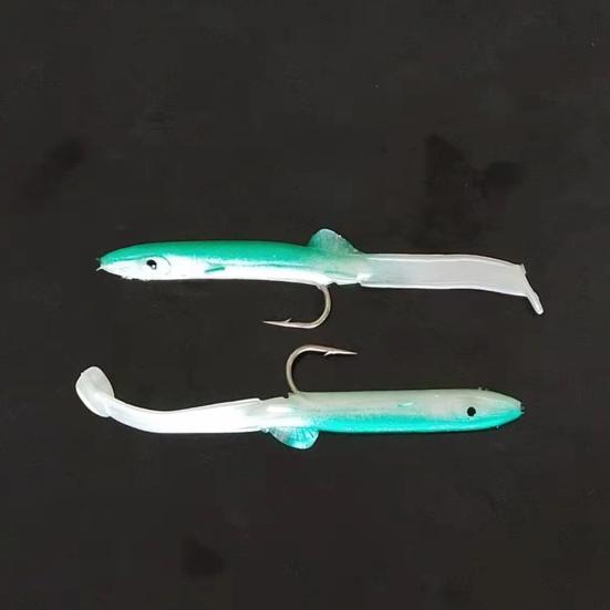 5 шт./уп. 12 см/4,2 г ПВХ рыболовная приманка Легкая ударопрочная искусственная приманка-угорь для морской рыбалки