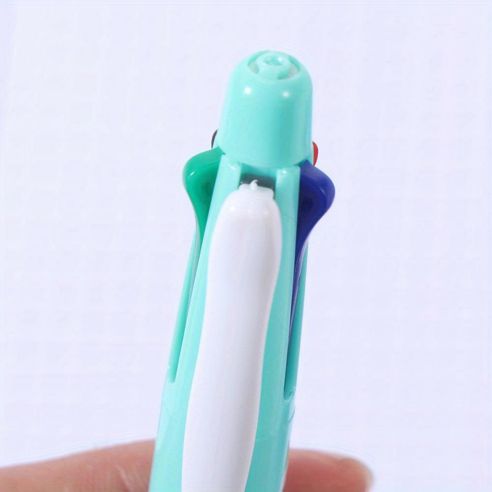 1 шт. 4 цвета шариковая ручка многоцветные шариковые ручки 5 в 1 с клипсой многоцветная выдвижная ручка с карандашом и ластиком мягкая