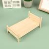 1Pcs Dollhouse Miniature Simulation Bed Model Diy Accessories Scene Furniture