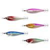 Luminous Artificial Squid Hook Horizontal Prawn Hook 80mm Wood Shrimp Cuttlefish Hard Bait for Cuttlefish Sea Fishing