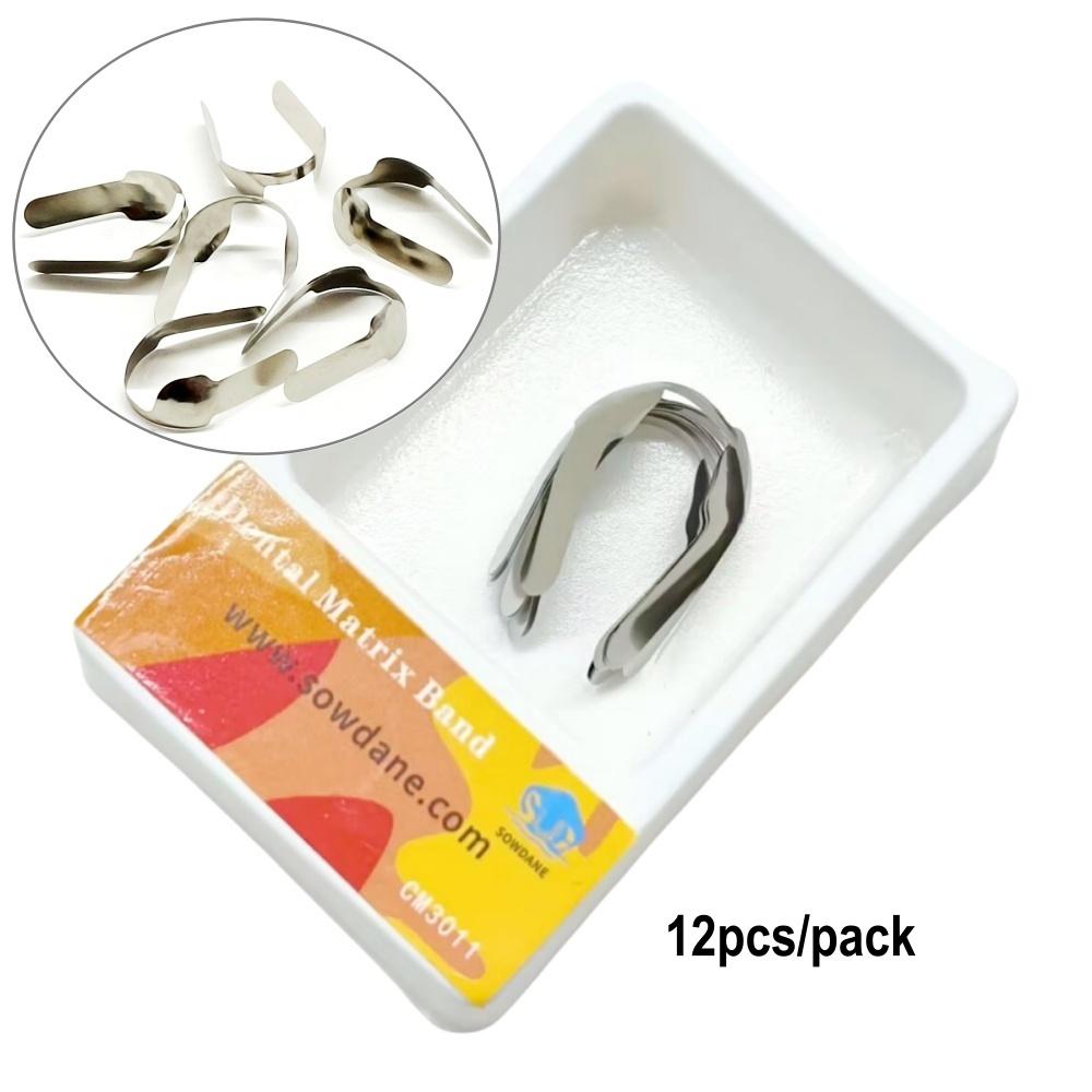 12 шт./30 шт. Дентальные двойные передние матрицы Матричными системами Большие малые проксимальные передние полоски Материалы для реставрации зубов