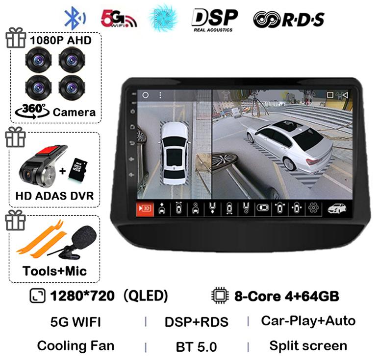 Android 14 Carplay Car Radio For Chevrolet Onix Cavalier 2020 2021-2025 Navigation GPS 4G Multimedia Player Stereo Autoradio DSP