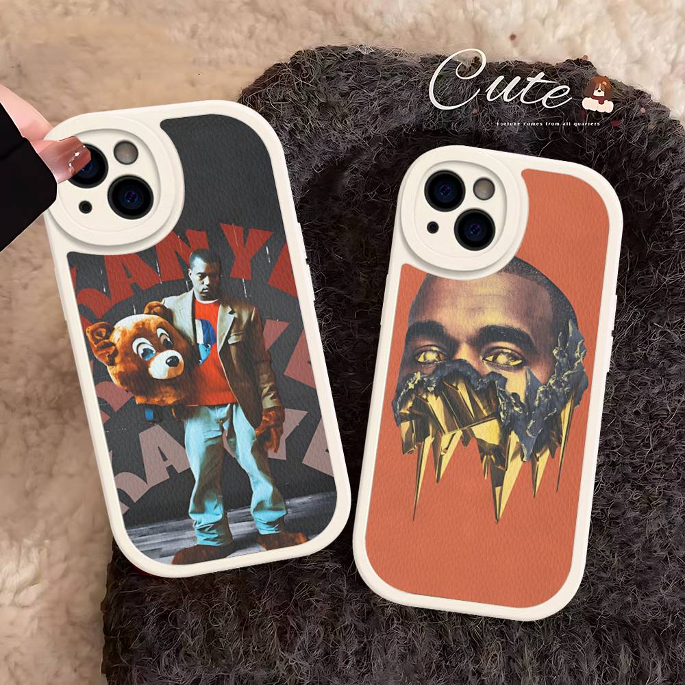 Американский K-Канье Поп-рэпер W-Уэст Чехол для телефона Для IPhone 16 15 14 13 12 11 Pro Max Plus Ударопрочный кожаный чехол