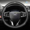 QiuFu Руль Honda Чехол на спортивный руль для всех оригинальных премиальных интерьерных рулей Черный чехол, INSPIA, N-BOX, CR-V, Binzhi, Fit,