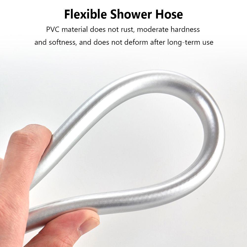 PVC Handheld Shower Head Hose Replacement Faucet Hose Professional Shower Extension Tube Bathroom