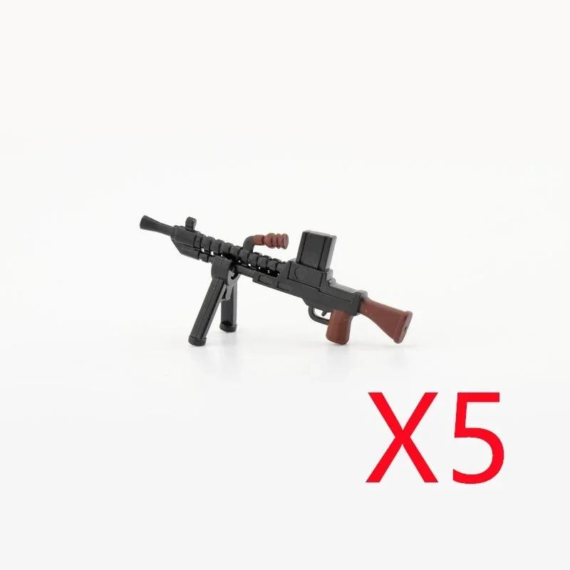 5 СМ Вторая мировая война Военные строительные блоки Американские Немецкие Советские Фигурки солдат Оружие Аксессуары Пистолеты Пистолет Снайперский ремень Мини-кирпичики MOC