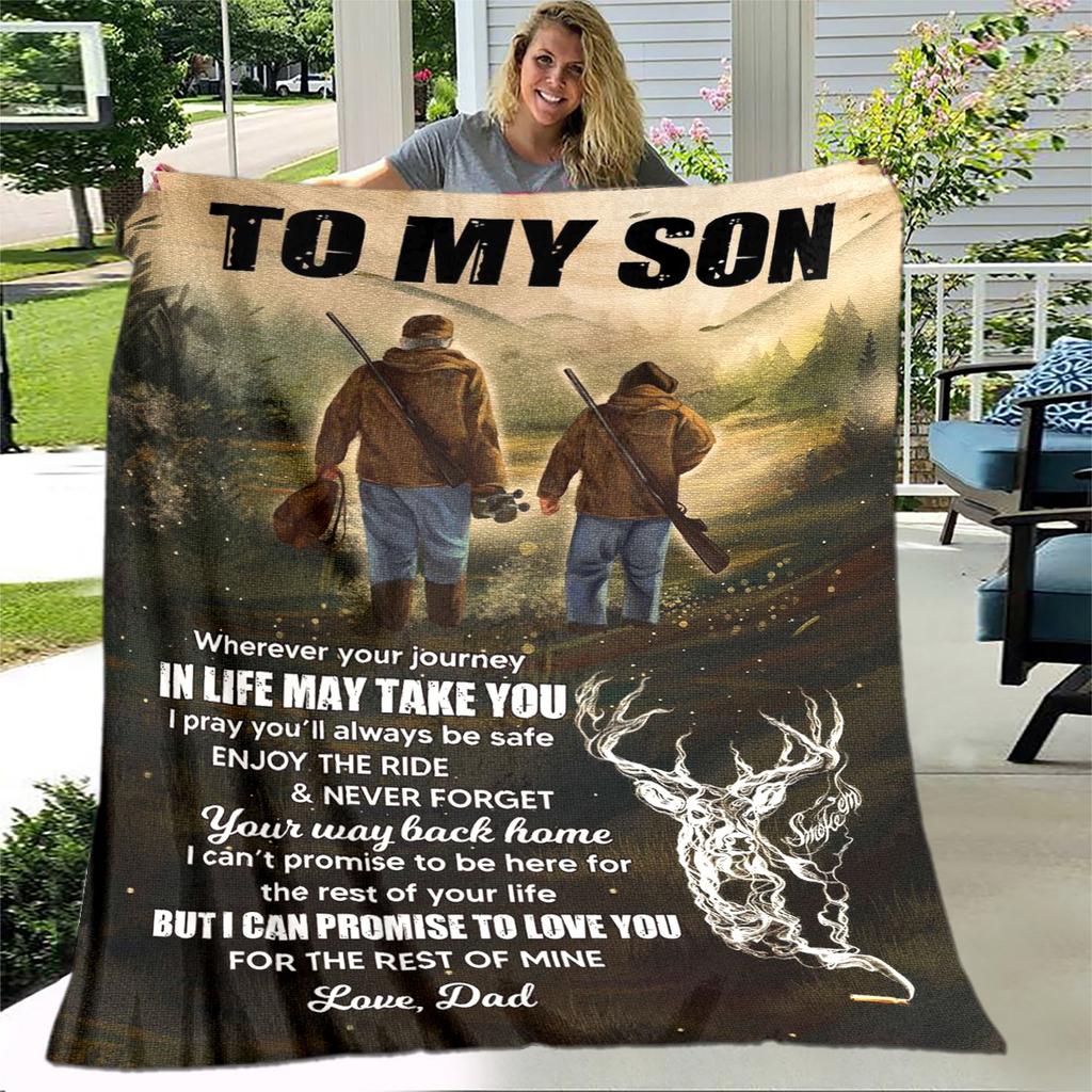 Моей дочери сыну подарок в виде письма HD одеяло, мягкое одеяло для дома, спальни, кровати, дивана, пикника, путешествия, офиса, одеяло, детское одеяло