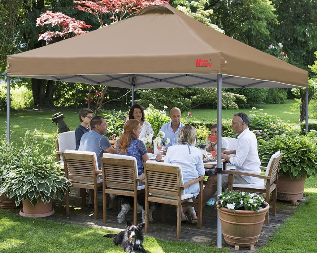 MASTERCANOPY One-Touch Tarp Tent 2M2.5M3M 3-уровневая регулировка Стальной каркас Вентиляция Водонепроницаемость Защита от УФ-излучения Солнцезащитный козырек Коммерческий