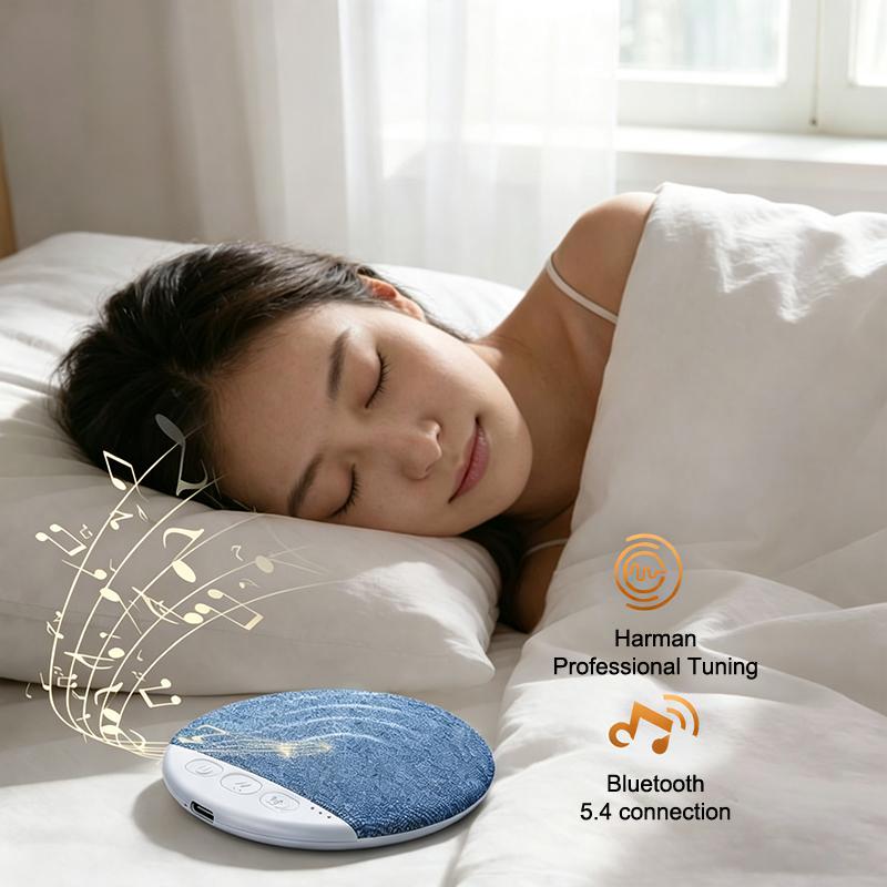 Спящий Bluetooth-динамик с встроенным белым шумом и низким уровнем громкости, идеально подходит для ночного отдыха, прослушивания аудиокниг и подкастов