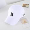 Hat cap spring and summer Korean version of fashion street ins trendy baseball cap R letter outdoor casual couple hat