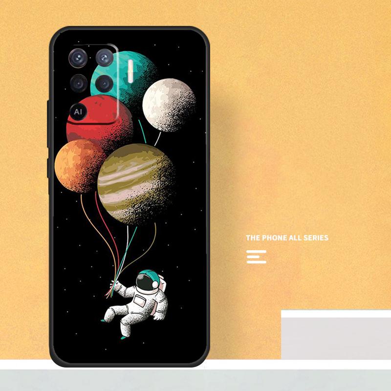 Astronaut Balloons Star Space Planet Case For Oppo A74 A94 A54 A15 A17 A57 A6 A5 Pro A16 A76 A96 A40 A60 A80 A18 A38 A58 A78 A98