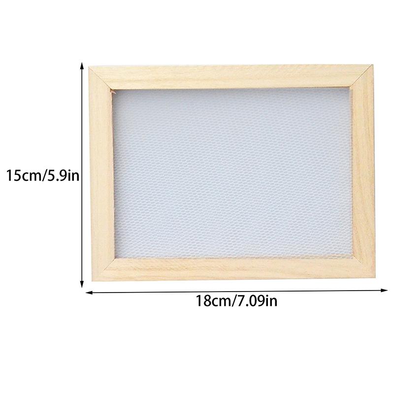 Paper Making Frame Screen Diy Wood Paper Making Papermaking Mould Crafts Handcraft Paper Recycling Tool Wooden Multi-Size