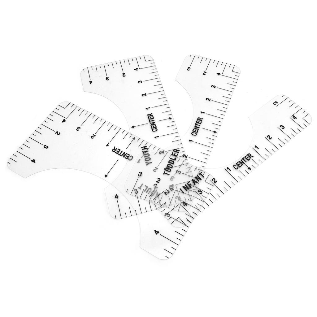 4шт футболка линейка направляющая выравнивающий инструмент для взрослых подростков малышей младенческой одежды измерительная линейка