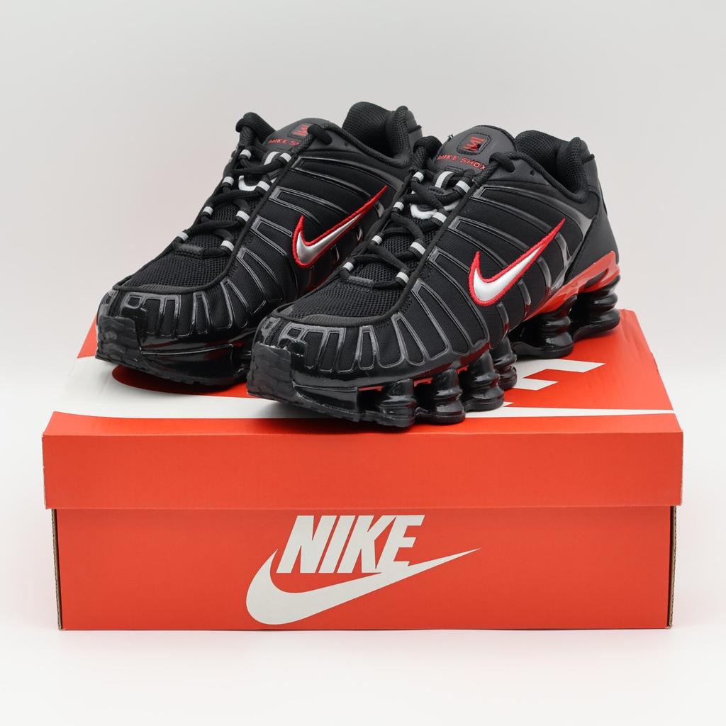 CN0151-003 Nike Shox TL Черный Университетский Красный Металлический Серебристый (Мужской)