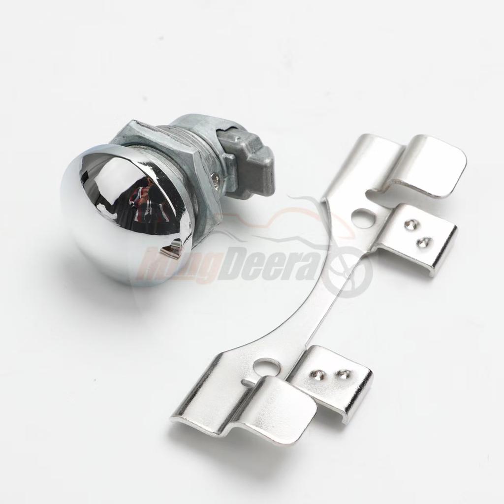 Motorcycle Push Button Fuel Door Latch Kit For Harley Touring Electra Glide 1992-2025 Motorcycle Chrome Oil Cap Tank Push