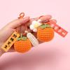 Plush Crocheted Persimmon Ruyi Keychain Pendant Gift Souvenir