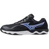 Table Tennis Shoes Wave Medal 7 Stability Cushioning Resilience Indoor Gym Dark Gray X Blue X White Cm 2E 28.5